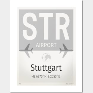 STR Stuttgart airport Posters and Art